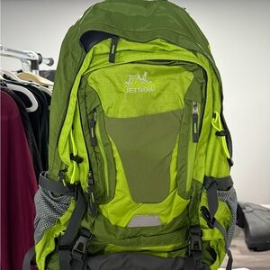 Green Hiking Backpack for Men or Women